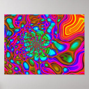 Psychedelischer Splash Poster