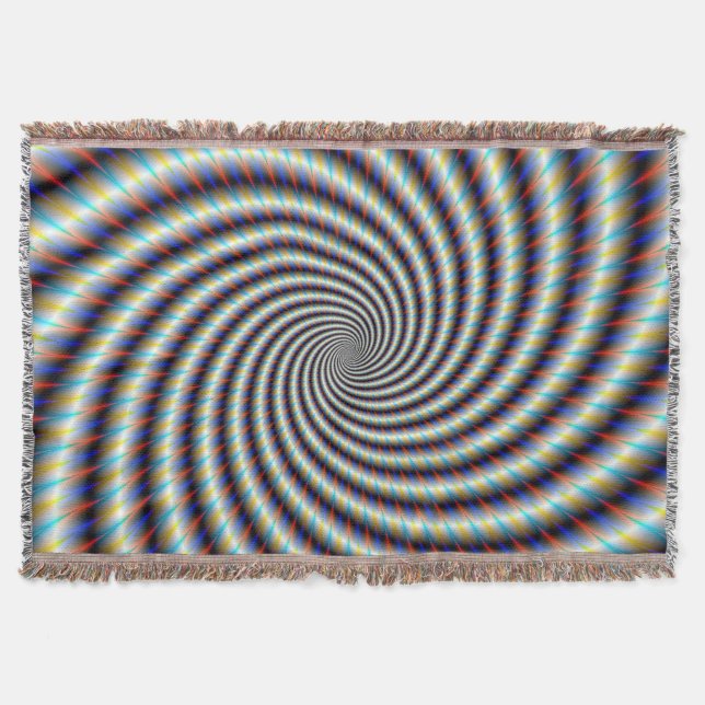 Psychedelischer Swirl Decke (Vorderseite)