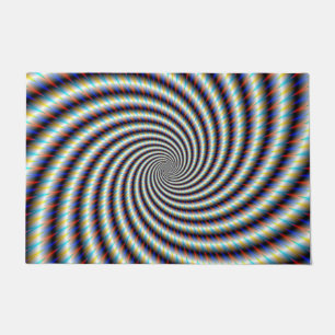 Psychedelischer Swirl Fußmatte