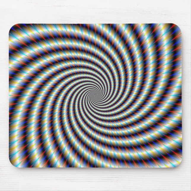 Psychedelischer Swirl Mousepad (Vorne)