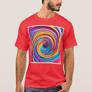 Psychedelischer Swirl von Regenbogenhues T-Shirt