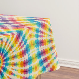 Psychedelischer Tie Dye | Groovy Retro-Tischdecke Tischdecke