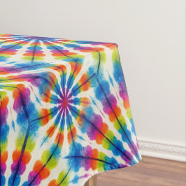 Psychedelischer Tie Dye | Groovy Retro-Tischdecke Tischdecke