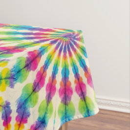 Psychedelischer Tie Dye | Groovy Retro-Tischdecke Tischdecke