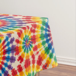 Psychedelischer Tie Dye | Groovy Retro-Tischdecke Tischdecke