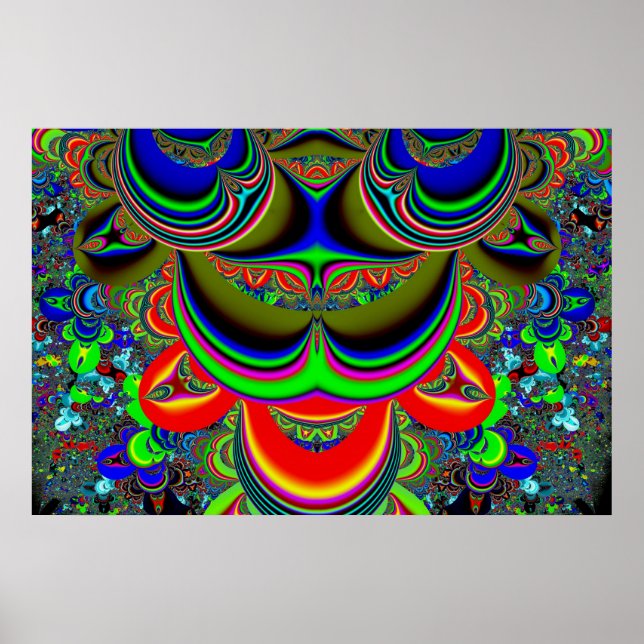 psychedelischer Tintenfleck Poster (Vorne)