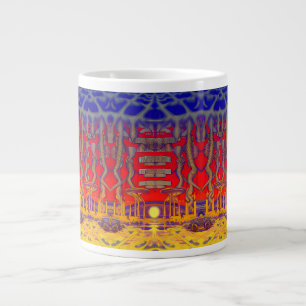 Psychedelischer Traumland Jumbo-Tasse