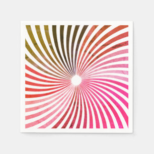 Psychedelischer Twirl in Rosa Serviette