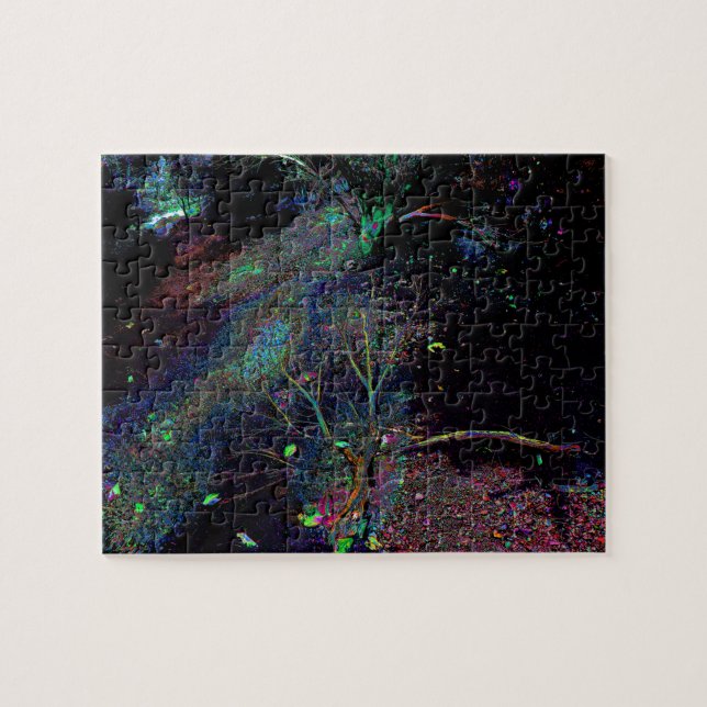 Psychedelischer Wald… Puzzle (Horizontal)