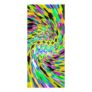 Psychedelischer Wirbelsturm Werbekarte