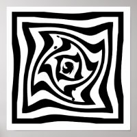 Psychedelischer zeichn mit optischer Täuschung