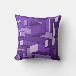 Psychedelisches Amethyst Lila Kissen