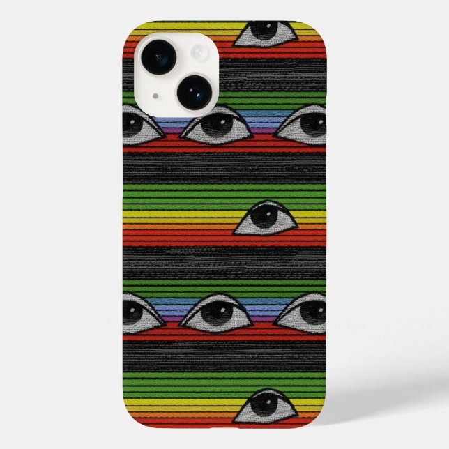 Psychedelisches Augenmuster Case-Mate iPhone Hülle (Rückseite)