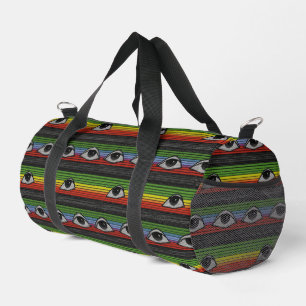 Psychedelisches Augenmuster Duffle Bag
