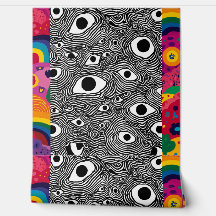 Psychedelisches Augenmuster-Wallpaper - Trippy Opt