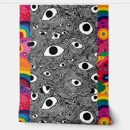 Psychedelisches Augenmuster-Wallpaper - Trippy Opt Tapete