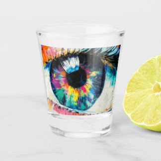 Psychedelisches Augenscheinglas Schnapsglas