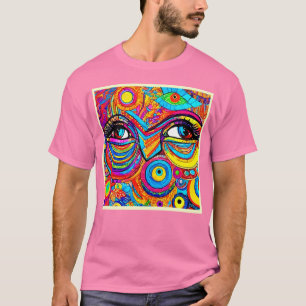 Psychedelisches Augensichtdesign T-Shirt