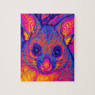 psychedelisches australisches Bushtailed Possum Puzzle