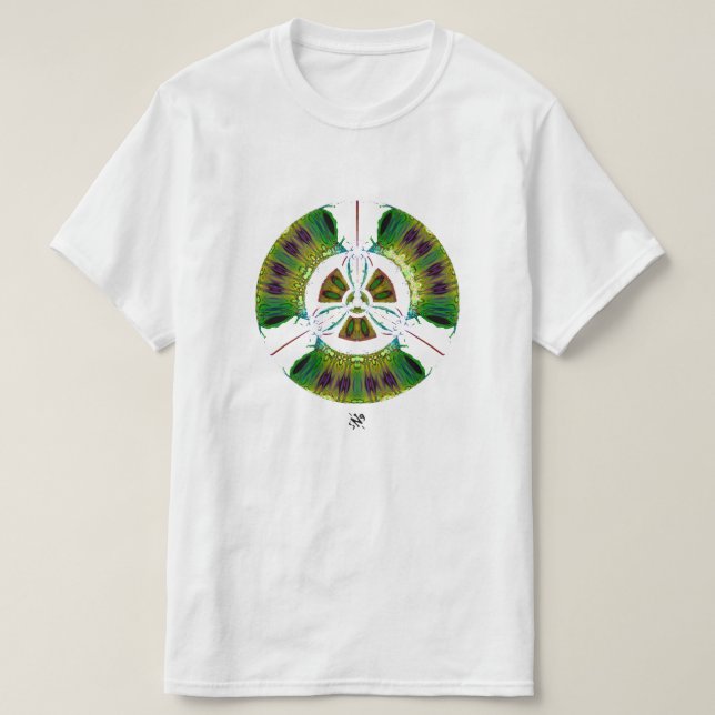 Psychedelisches Bio-Hazard-Symbol (oder was auch i T-Shirt (Design vorne)