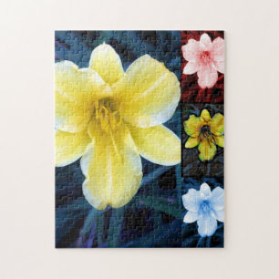 Psychedelisches Blume-Puzzle Puzzle