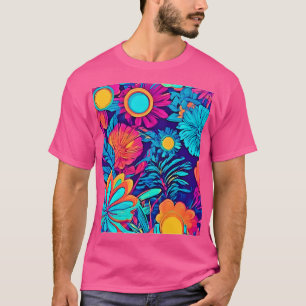 Psychedelisches Blumenband T-Shirt