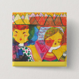 Psychedelisches Button der Baby- 