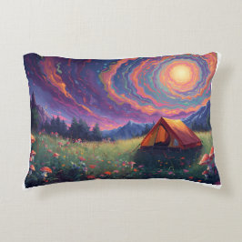 psychedelisches Camping-Kissen Dekokissen