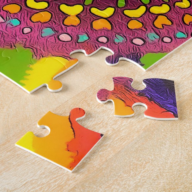Psychedelisches Chakras Puzzlespiel Puzzle (Seite)
