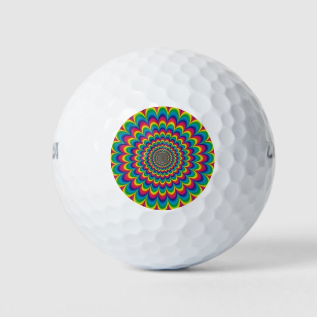Psychedelisches Design Golfball (Vorderseite)