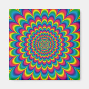 Psychedelisches Design Magnet