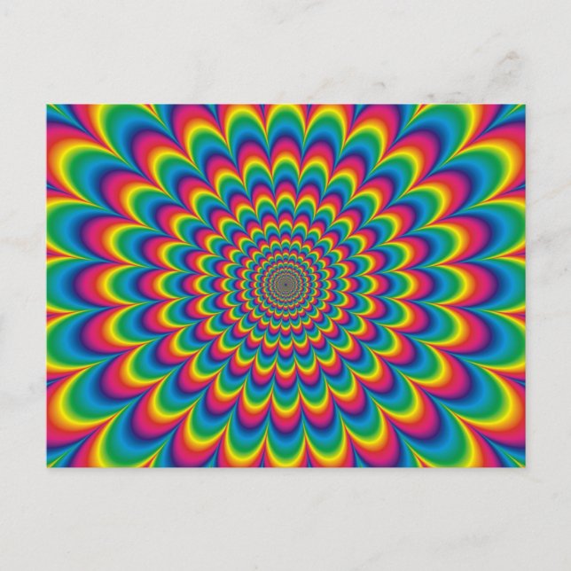 Psychedelisches Design Postkarte (Vorderseite)