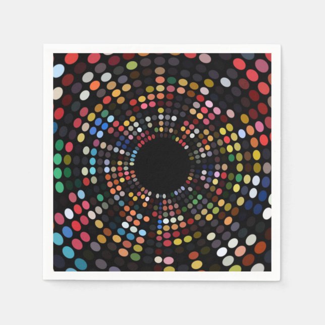 Psychedelisches Dinner-Party Serviette (Vorderseite)