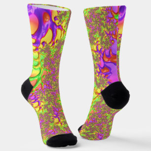 Psychedelisches farbiges Acid Trip Abstraktes Frak Socken