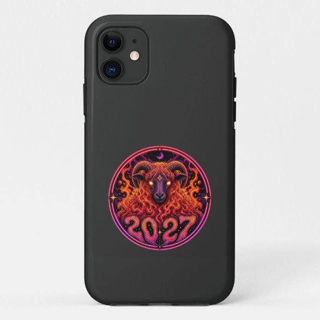 Psychedelisches Feuer Widder  Case-Mate iPhone Hülle (Rückseite)
