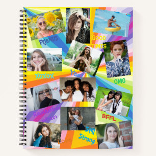 Psychedelisches Foto-Notizbuch HAMbWG Notizbuch