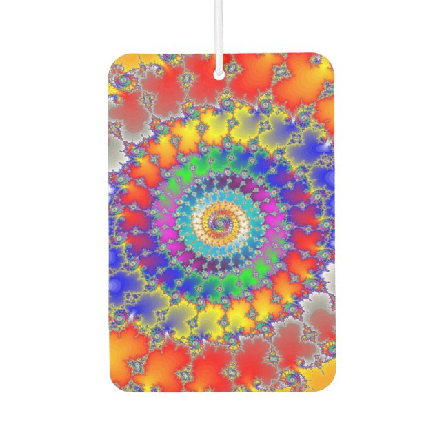 Psychedelisches Fraktal Autolufterfrischer (Vorderseite)