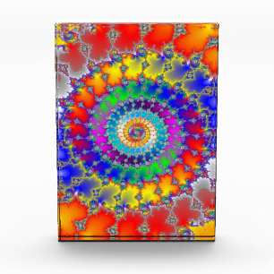 Psychedelisches Fraktal Fotoblock