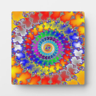 Psychedelisches Fraktal Fotoplatte