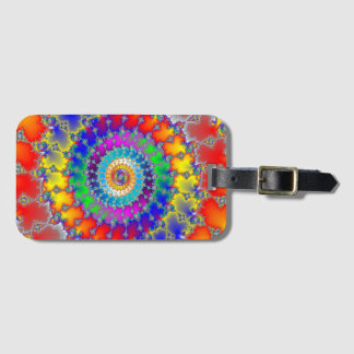 Psychedelisches Fraktal Gepäckanhänger