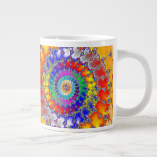 Psychedelisches Fraktal Jumbo-Tasse
