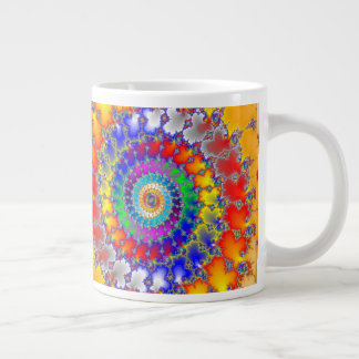 Psychedelisches Fraktal Jumbo-Tasse