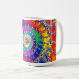 Psychedelisches Fraktal Kaffeetasse