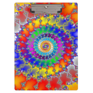 Psychedelisches Fraktal Klemmbrett