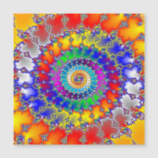 Psychedelisches Fraktal Magnetkarte