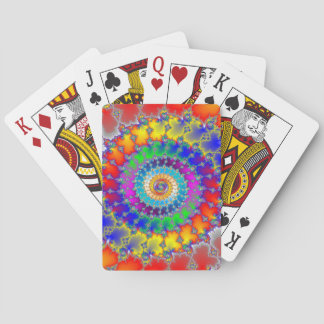 Psychedelisches Fraktal Spielkarten