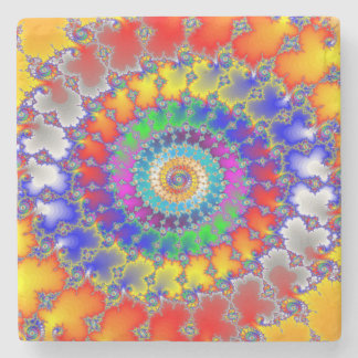Psychedelisches Fraktal Steinuntersetzer
