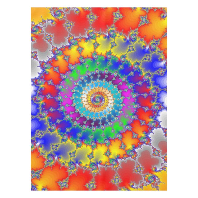 Psychedelisches Fraktal Tischdecke (Vorderseite)