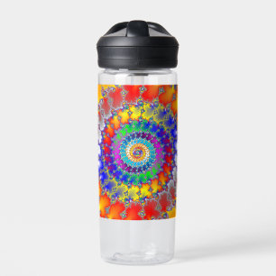 Psychedelisches Fraktal Trinkflasche