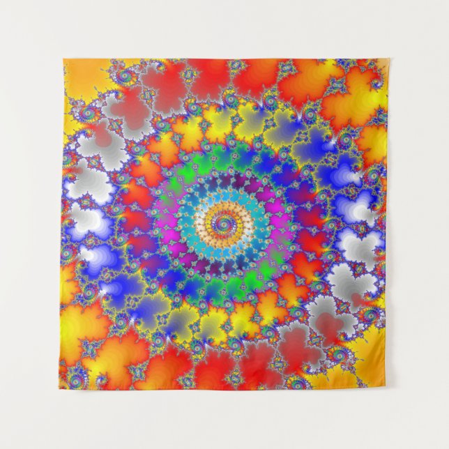 Psychedelisches Fraktal Wandteppich (Vorderseite)